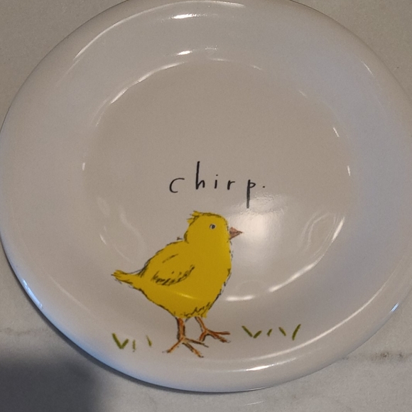 Rae Dunn 4 EASTER Bunny & Chicks Dessert Plates 🍽 - Picture 5 of 7